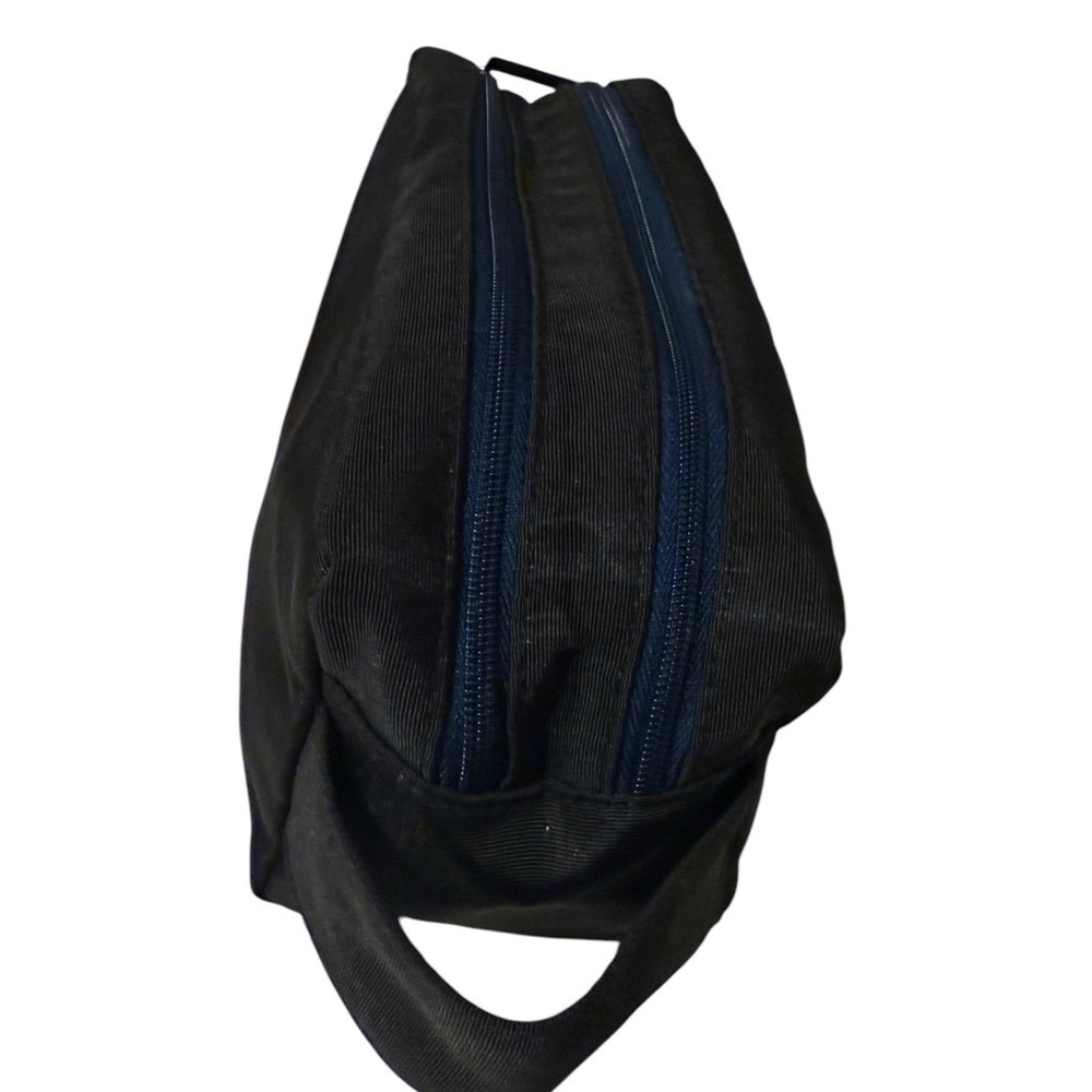 Givenchy perfume toiletry Bag with double zipper with two compartments black